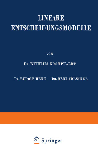 Lineare Entscheidungsmodelle