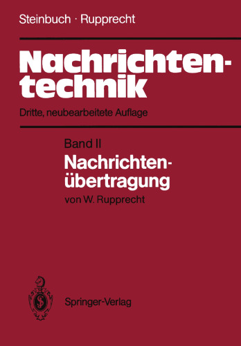 Nachrichtentechnik: Band II: Nachrichtenübertragung
