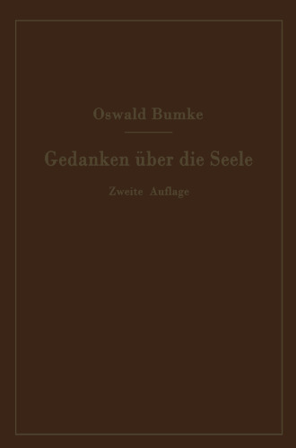 Gedanken über die Seele