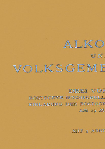 Alkohol und Volksgemeinschaft