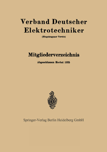 Mitgliederverzeichnis