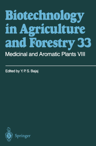 Medicinal and Aromatic Plants VIII