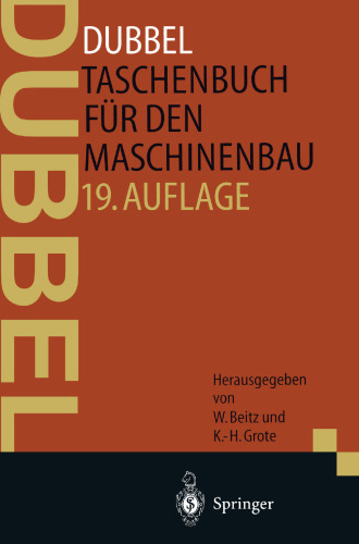 Dubbel: Taschenbuch für den Maschinenbau