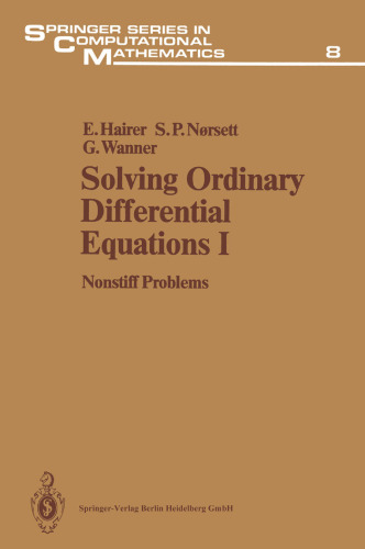 Solving Ordinary Differential Equations I: Nonstiff Problems