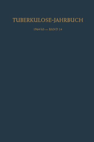 Tuberkulose-Jahrbuch 1964/65 — Band 14