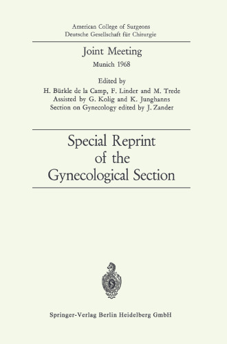 Joint Meeting: Special Reprint of the Gynecological Section