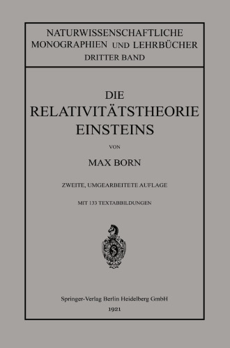 Die Relativitätstheorie Einsteins und Ihre Physikalischen Grundlagen: Elementar Dargestellt
