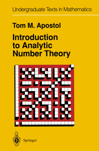 Introduction to Analytic Number Theory