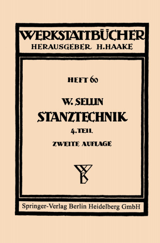 Stanztechnik: Vierter Teil: Formstanzen