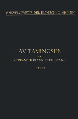 Avitaminosen und Verwandte Krankheitszustände