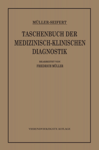 Taschenbuch der Medizinisch-Klinischen Diagnostik