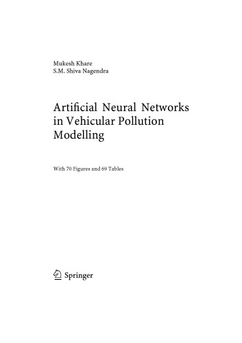 Artificial Neural Networks In Vehicular Pollution Model