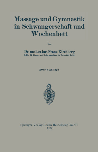 Massage und Gymnastik in Schwangerschaft und Wochenbett