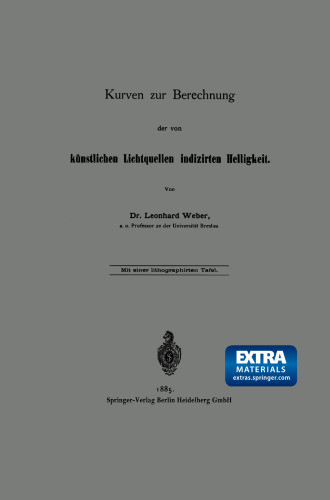 Kurven zur Berechnung der von künstlichen Lichtquellen indizirten Helligkeit