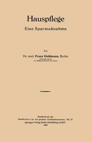 Hauspflege: Eine Sparmaßnahme