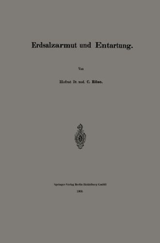 Erdsalzarmut und Entartung
