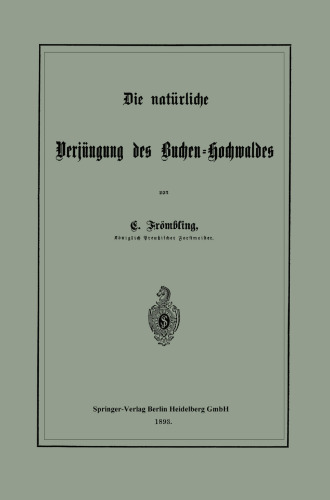 Die natürliche Verjüngung des Buchen-Hochwaldes