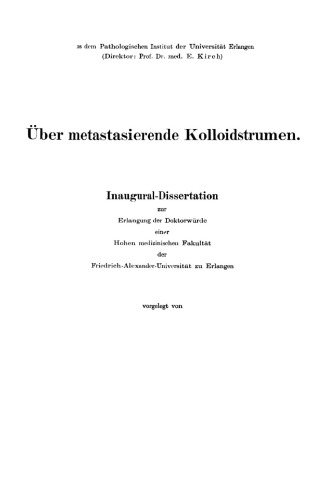 Über metastasierende Kolloidstrumen