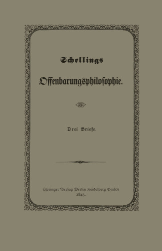 Schellings Offenbarungsphilosophie