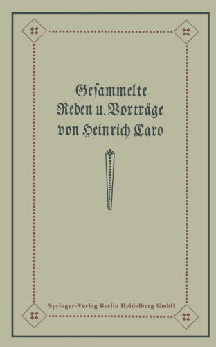 Gesammelte Reden und Vorträge