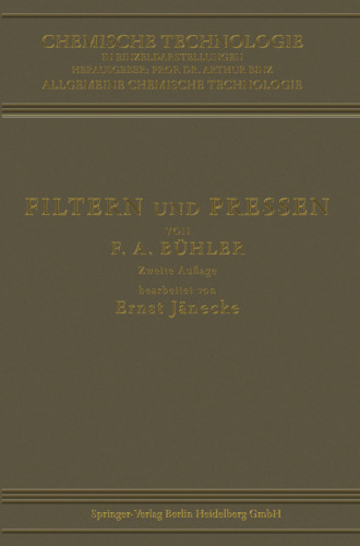 Filtern und Pressen zum Trennen von Flüssigkeiten und Festen Stoffen