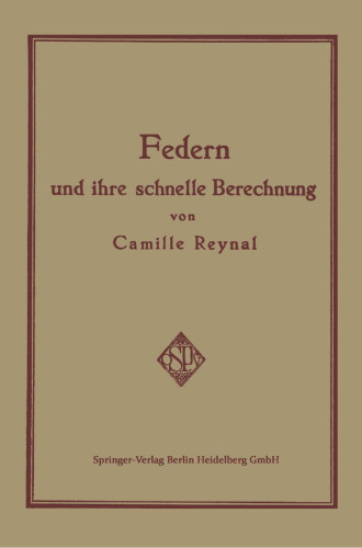 Federn und ihre Schnelle Berechnung