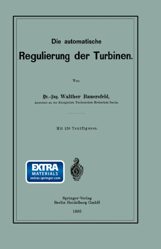 Die automatische Regulierung der Turbinen