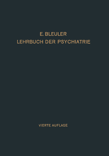 Lehrbuch der Psychiatrie