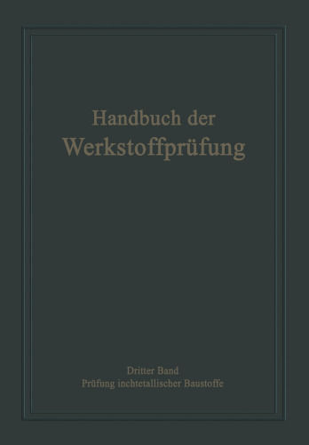 Die Prüfung nichtmetallischer Baustoffe