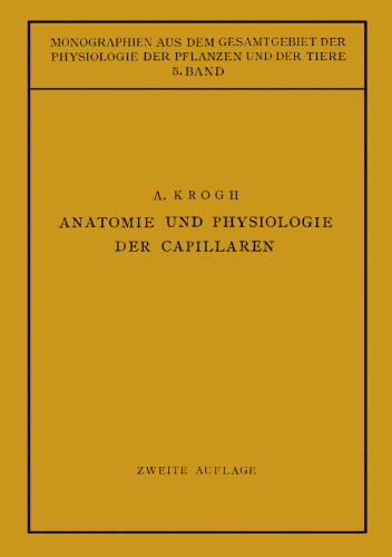 Anatomie und Physiologie der Capillaren