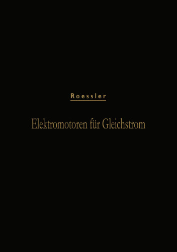 Elektromotoren für Gleichstrom