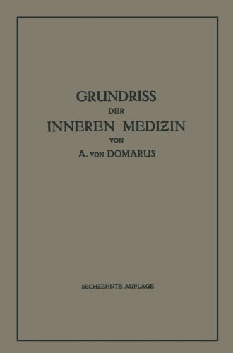 Grundriss der Inneren Medizin