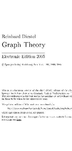 Diestel Graph Theory