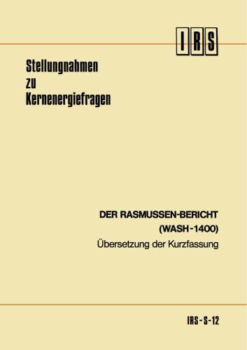 Der Rasmussen-Bericht (WASH-1400): Übersetzung der Kurzfassung