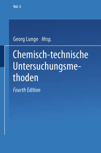 Chemisch-technische Untersuchungsmethoden