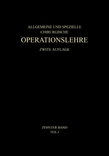 Allgemeiner Teil und die Operationen an der Oberen Extremität