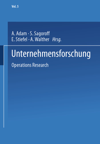 Unternehmensforschung: Operations Research
