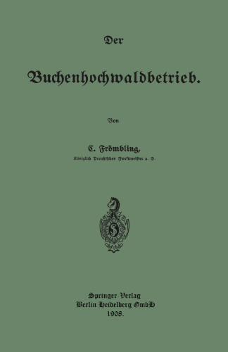 Der Buchenhochwaldbetrieb