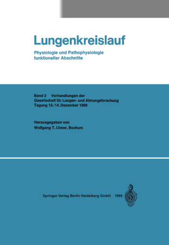 Lungenkreislauf: Physiologie und Pathophysiologie funktioneller Abschnitte