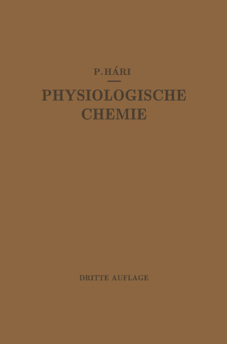 Kurzes Lehrbuch der Physiologischen Chemie
