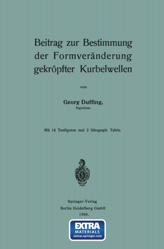 Beitrag zur Bestimmung der Formveränderung gekröpfter Kurbelwellen