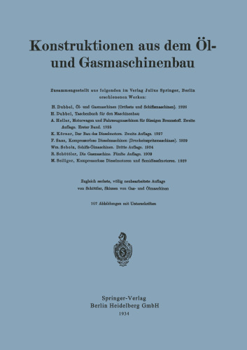Konstruktionen aus dem Öl- und Gasmaschinenbau