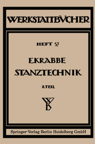 Stanztechnik: Die Bauteile des Schnittes