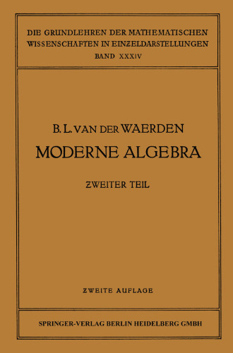 Moderne Algebra