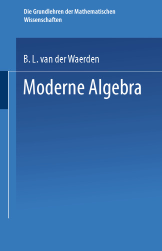 Moderne Algebra