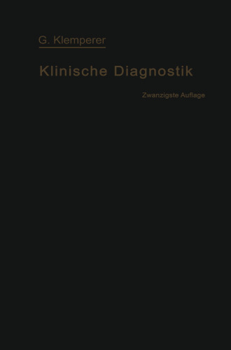 Grundriss der Klinischen Diagnostik