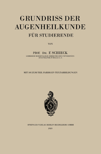 Grundriss der Augenheilkunde für Studierende