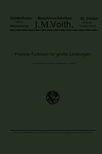 Francis-Turbinen für große Leistungen