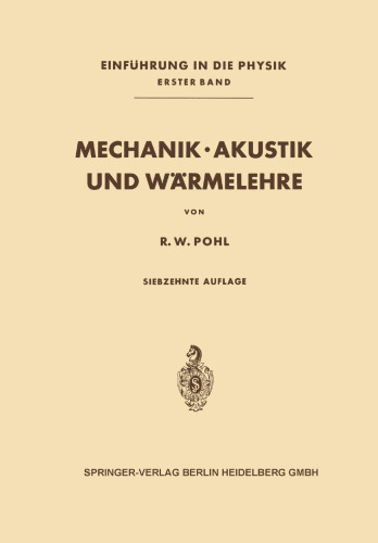 Mechanik · Akustik und Wärmelehre