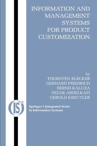 Information And Management Systems For Product Customization